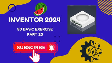 Autodesk Inventor 2024 | Part 3D Basic Exercise | Task 20 | Part For Assembly Robot Arm