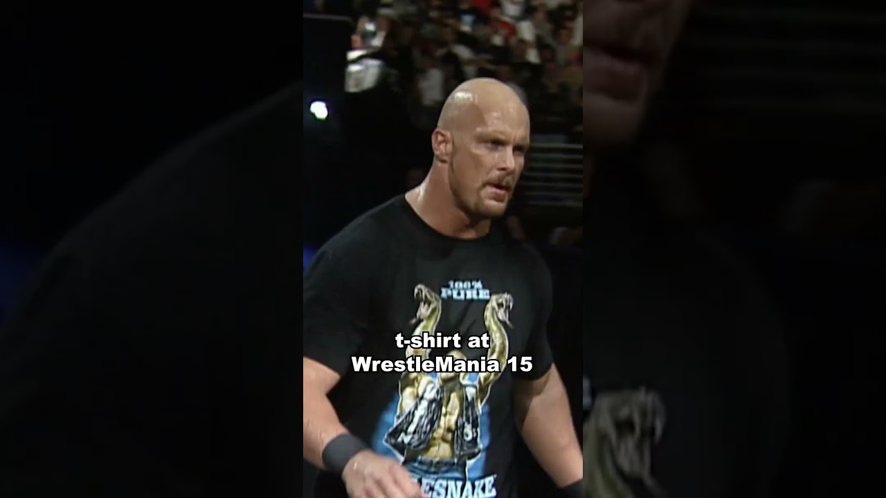 The Real Reason Stone Cold Wore a T-Shirt at WrestleMania