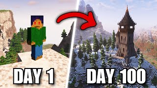 I survived 100 DAYS in Terralith Minecraft (#1)