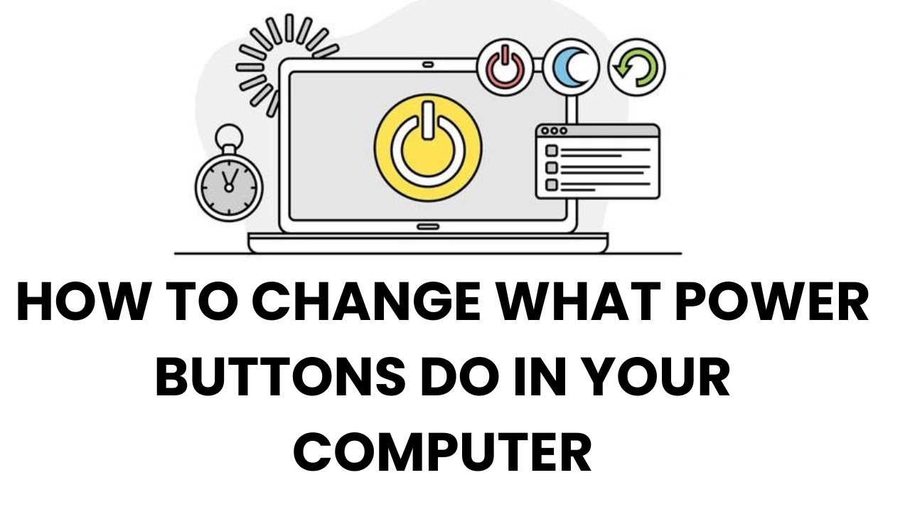 How To Change What The Power Buttons In Your Computer Do!!! - YouTube