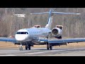 Bombardier global 7500 n48en landing at bern