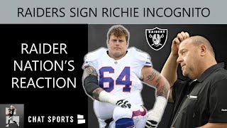 Richie incognito signs with oakland raiders during 2019 otas - must
see raider nation’s reaction