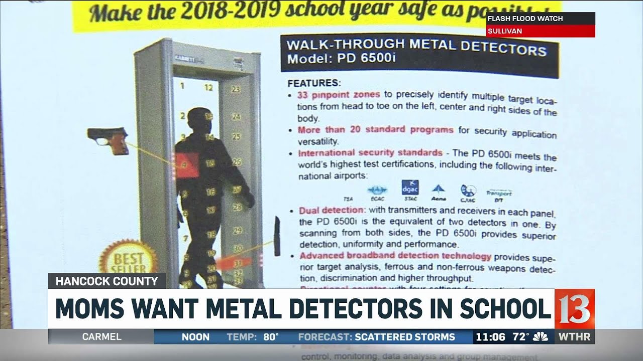 Moms Want Metal Detectors in Schools - YouTube