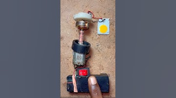 How does the DC motor generate electricity