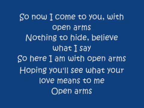 journey open arms lyrics meaning