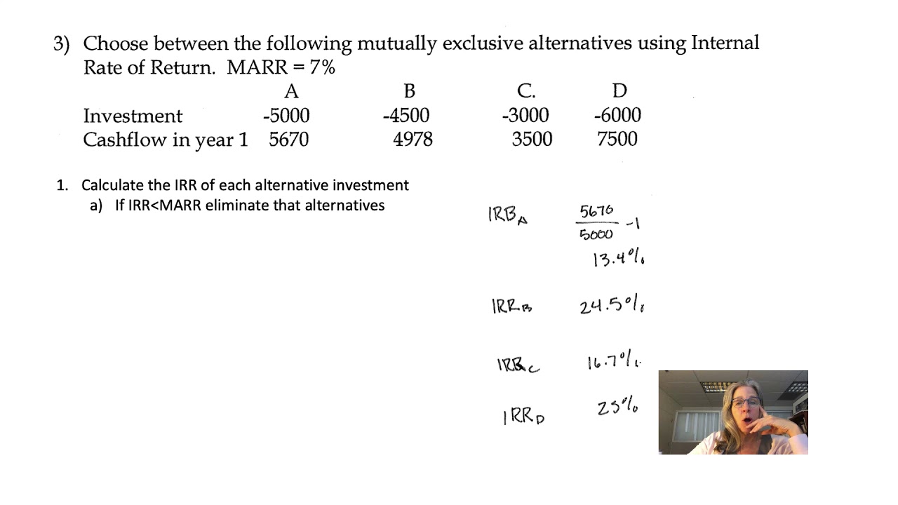 Engr Econ Incremental IRR - YouTube