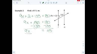 Parallel Lines and Transversals (Part 2)