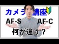 【カメラ講座】初心者のためのAF-SとAF-Cってどう使うの？