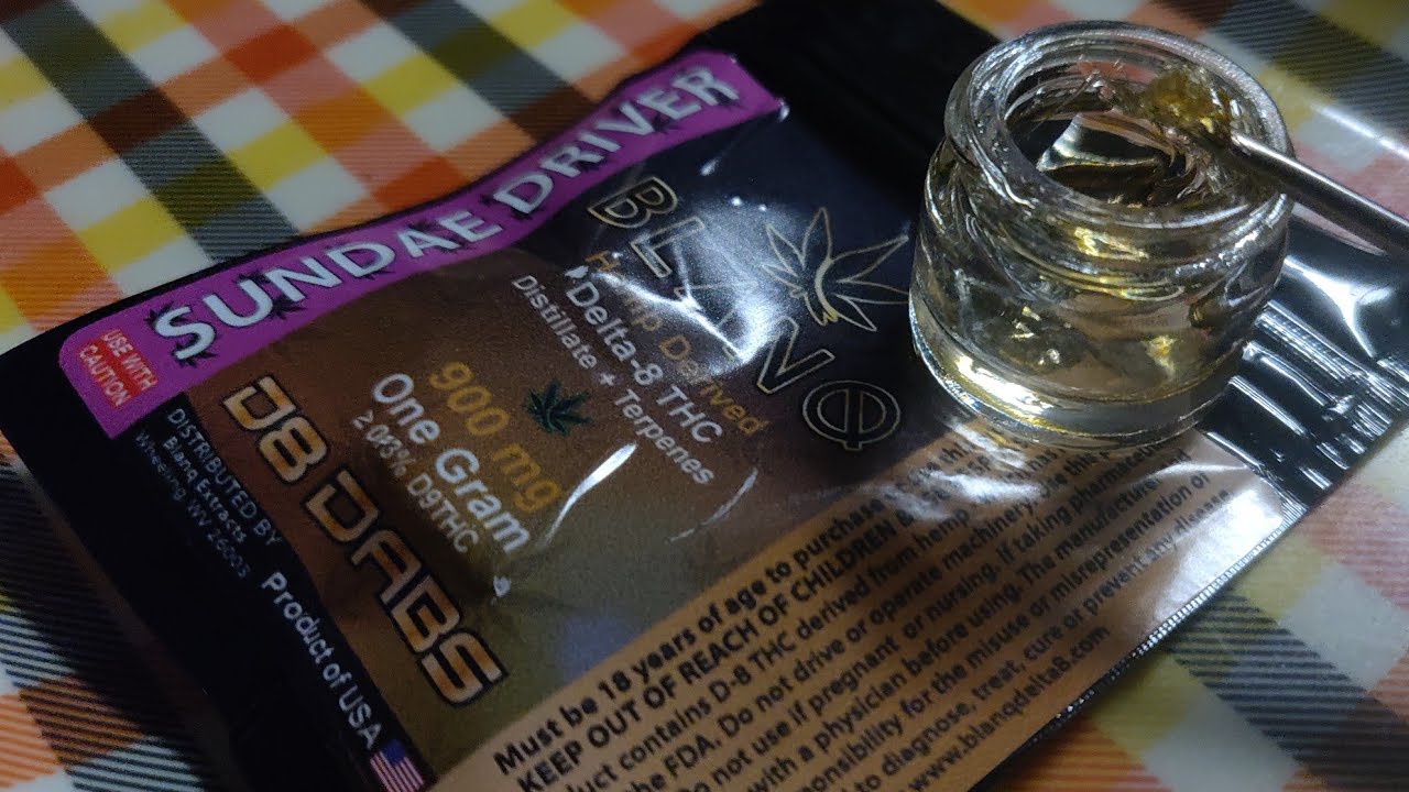 Blanq Delta 8 THC Sundae Driver D8 Dab Wax review! 🍧🔥 perfect hybrid!