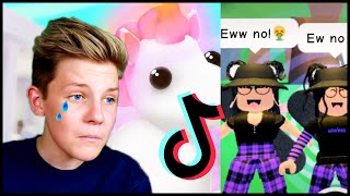 Reacting To SAD ROBLOX TIKTOKS If I CRY, You Get Free Pets! Prezley