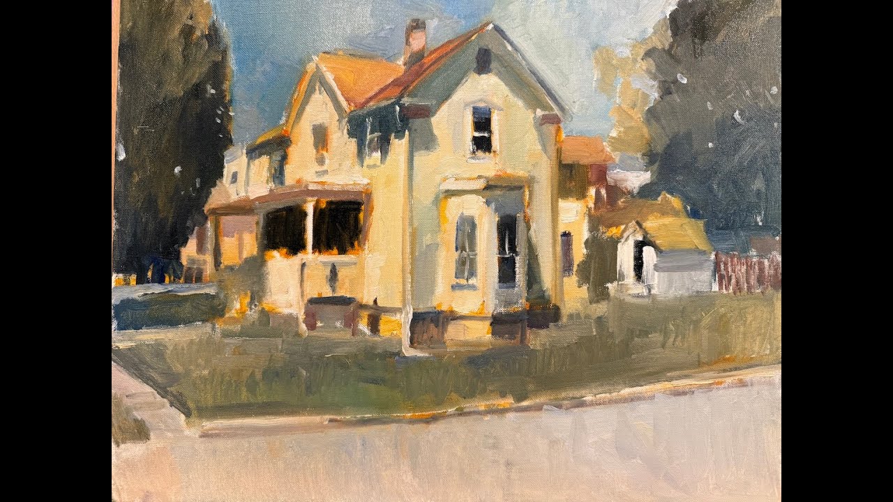 Learn to paint...My demo of burnt sienna, yellow ocher, naples yellow  and ultramarine blue