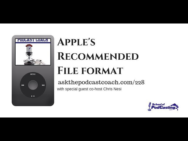 Apple Recommended File Format