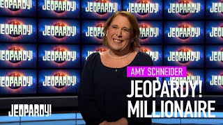 Amy Schneider is the 5th Millionaire in Jeopardy! History | JEOPARDY!
