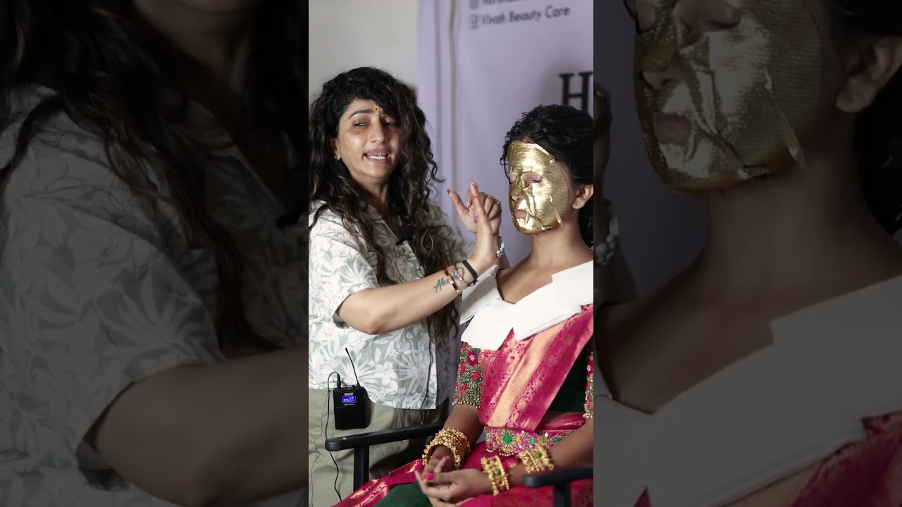 Pre-wedding skincare routine with the luxurious London Prime Gold Foil Charcoal Mask.