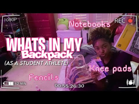 WHATS IN MY BACKPACK 🎒 (AS A STUDENT-ATHLETE) 💕