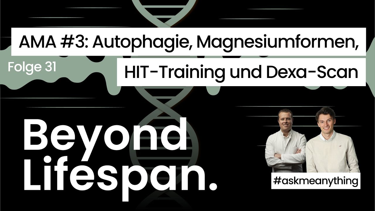 Cover der Episode „AMA #3: Autophagie, Magnesiumformen, HIT-Training und Dexa-Scan"