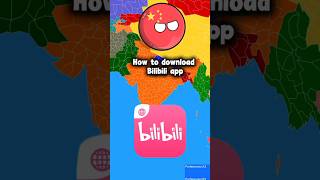 How to download Bilibili app🤔||very simple ✅ #countryballs #bilibili #download