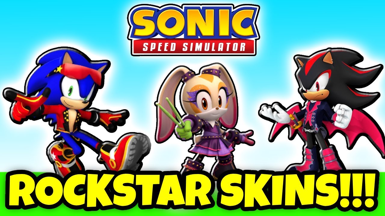 Sonic Speed Simulator - Rockstar Showdown Skins Showcase - YouTube