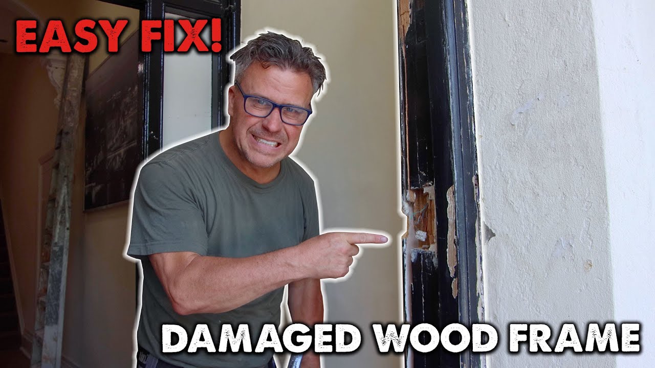 Wood Resin Repair On Old Wooden Door Frame YouTube