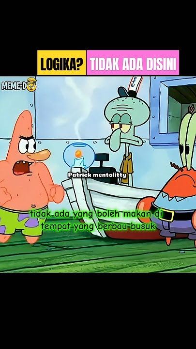 PATRICK CORE ||Kebodohan adalah seni 🧠💥 #meme #spongebob #shorts