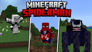 MİNECRAFT PE SPİDER-MAN ADDON !!! En iyi SPİDER-VERSE ADDON