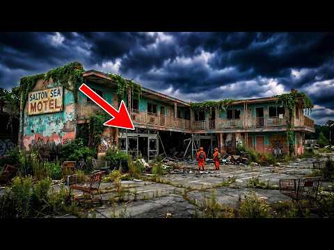 Abandoned Salton Sea Motel Restored into a Luxury Retro-Futuristic Oasis |ASMR Desert Transformation