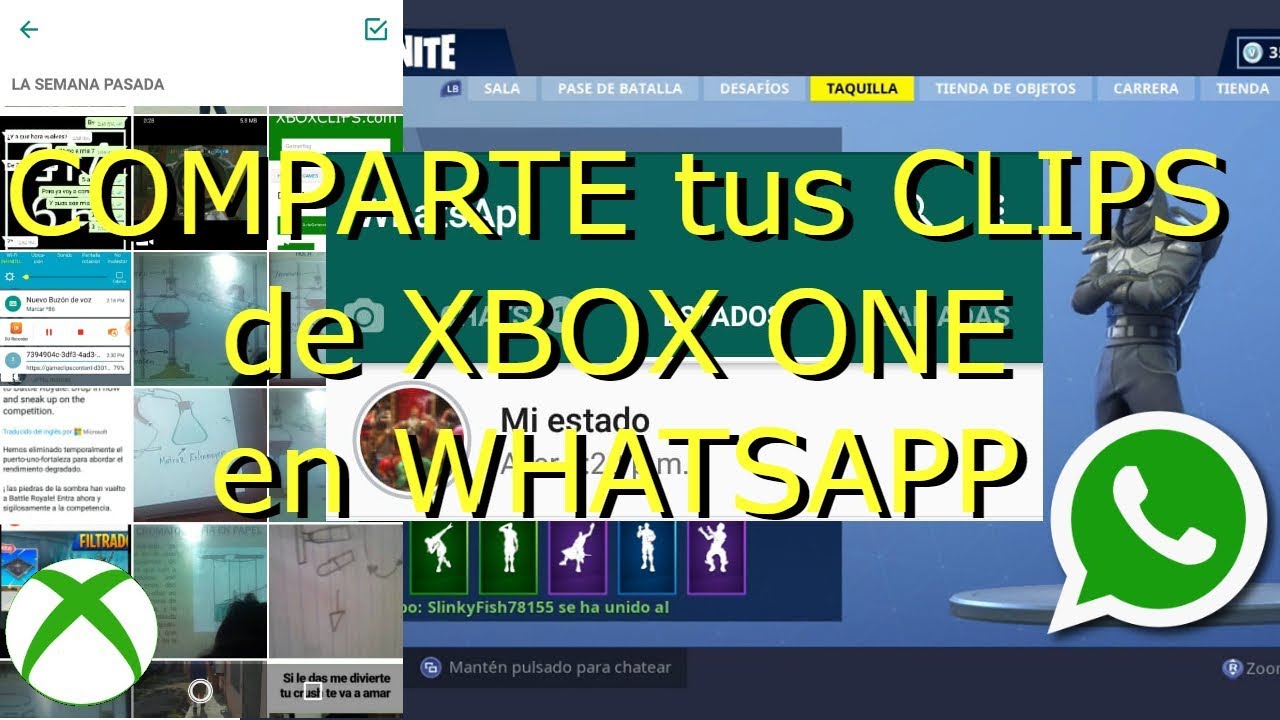 COMO COMPARTIR tus CLIPS de XBOX ONE en WHATSAPP COMO DESCARGAR tus