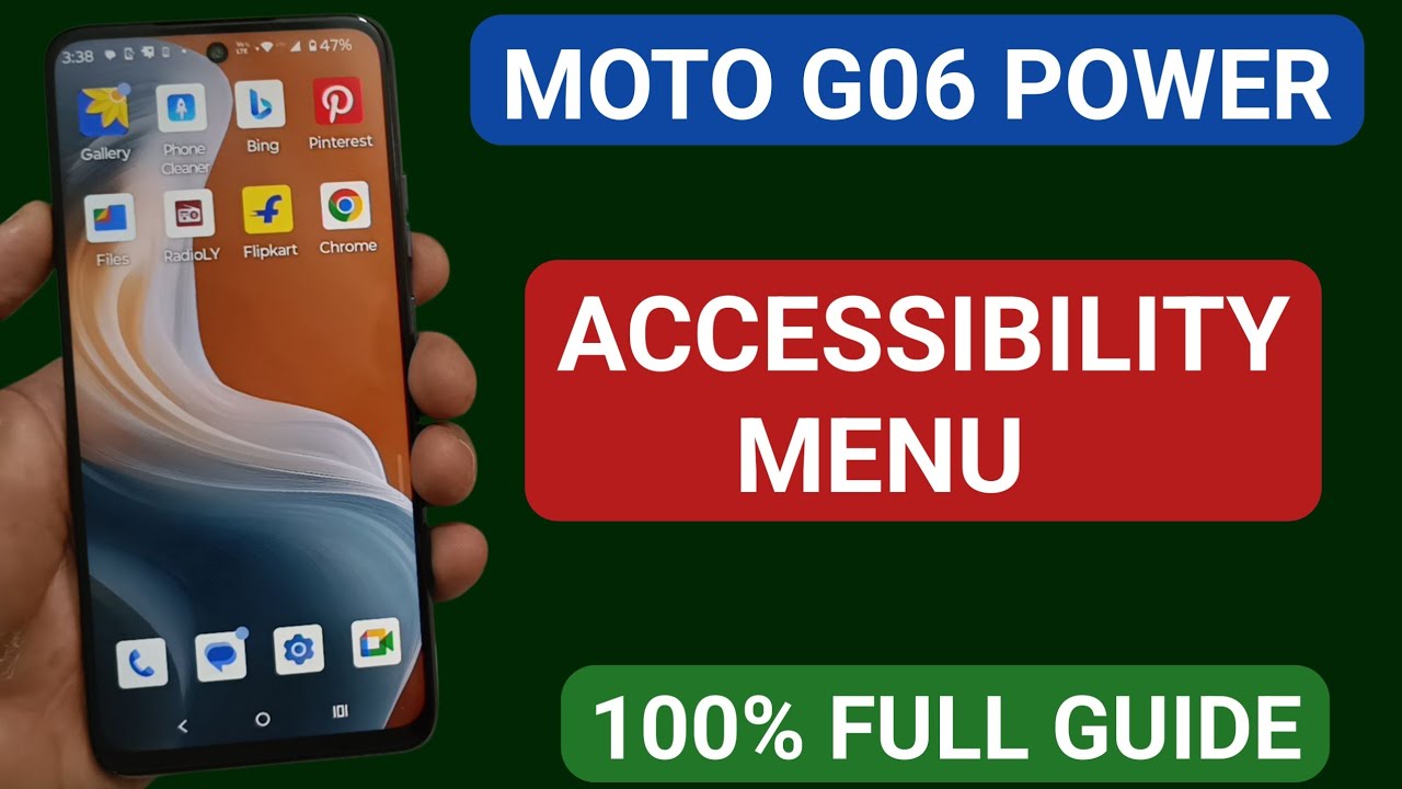 Moto g06 power mein accessibility menu kaise use kare