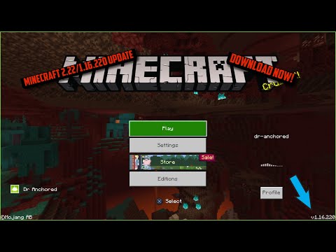 How to download Minecraft 1.16.220 bedrock update