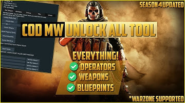 COD MW / WARZONE UNLOCK ALL TOOL | FREE UNLOCKER - Unlock everything for free (DMU & DAMASCUS)