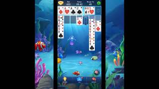 Jouez au jeu de cartes solitaire classique avec de jolis poissons! 🐋 screenshot 2