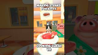 Making Steaks for KITTY 🐱 #cookingclash
