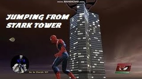 SpiderMan Web of Shadows: Jumping from Top of Stark Tower