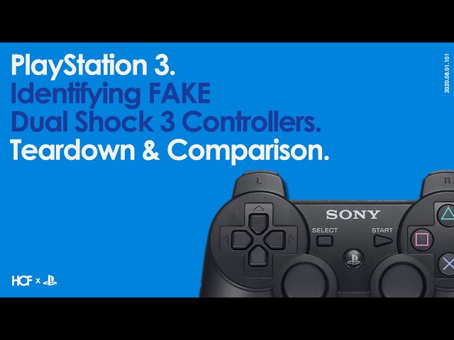 entusiasme Gør det ikke fysisk Identifying a Fake PlayStation 3 Dual Shock 3 Controller | Teardown &  Comparison | PS3 - YouTube