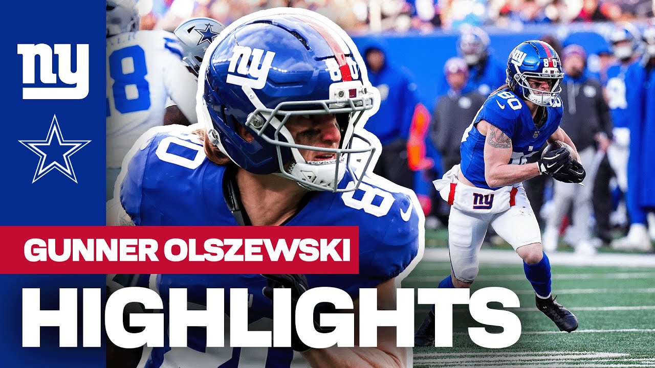 Highlights: Gunner Olszewski | Giants vs. Cowboys | Week 18