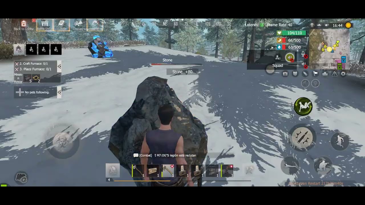 Trying to survive in last island 15 days.