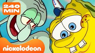 SpongeBob | Momen TERBAIK SpongeBob & Squidward 🧽🦑 | 4 Jam | Nickelodeon Bahasa