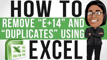 How To Remove E+14 and Duplicates Using Microsoft Excel 2007 | Facebook UIDS