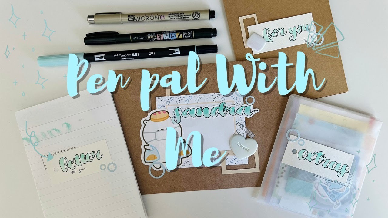 penpal with me | soft blue theme | asmr + lofi