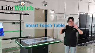Smart Touch Table with Cash Coin Payment RGB Lighting and Fast Wireless Charging
