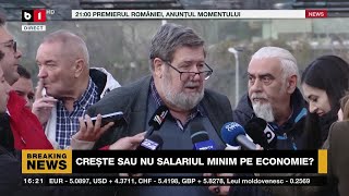 Sindicatele Pregătesc Proteste Pe Tema Salariului Minim.hossu Vom Cere Medierea Președintelui Dan.