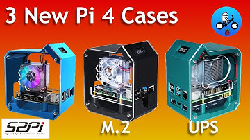 52Pi M.2 OLED ABS case for Raspberry Pi 4.