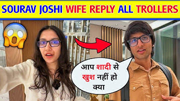 😯Sourav joshi vlogs Wife Avantika Bhatt Reply Trollers। । Sourav joshi video |  Sourav joshi Shadi