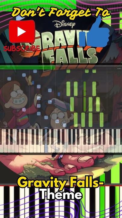 How To Play The Gravity Falls Theme Song On Piano How to play Gravity Falls Theme piano tutorial #tendenciapiano #music #