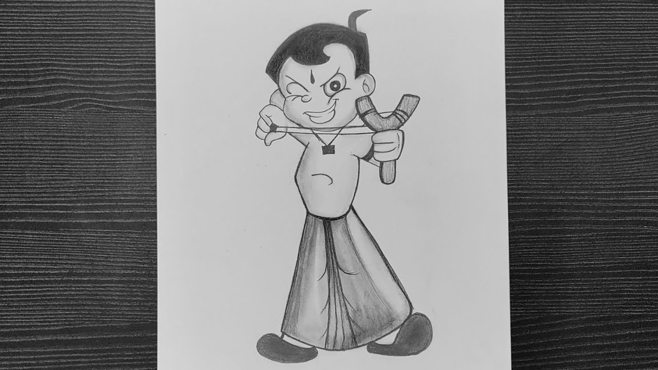 Jaggu from Chhota Bheem Colored Pencils  Drawing Jaggu from Chhota Bheem  with Color Pencils  DrawingTutorials101com