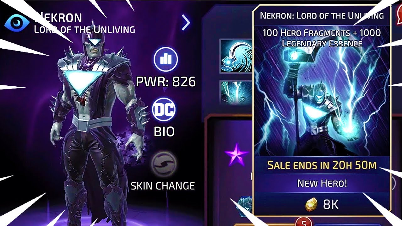 Nekron Legendary Rank Up & Gameplay! - DC Legends