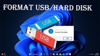 How To Format Flash/Hard/USB Disk  On CMD Windows 11