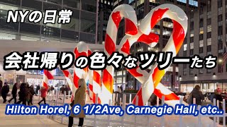 ヒルトンホテル・カーネギーホール会社帰りに通りました✨✨