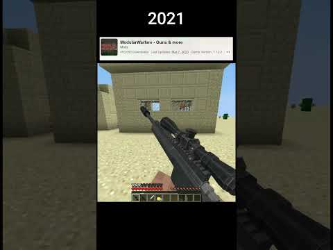 Evolution of Minecraft Gun Mod (2013 - 2023)