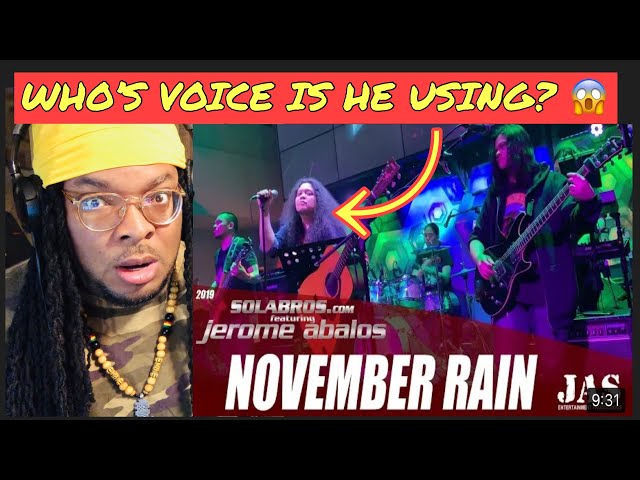 FIRST TIME HEARING JEROME ABALOS - NOVEMBER RAIN - GUNS N ROSES (COVER) LIVE class=